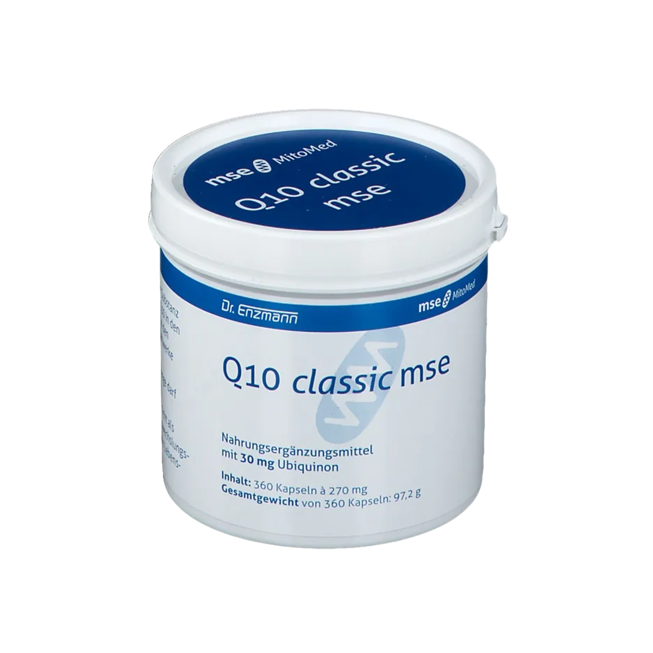 Q10 Classic MSE 30 mg | Coenzyme Q10 Ubiquinone | 30 mg Q10 per Capsule | Flexible 30–90 mg Daily Intake | 360 Capsules | PZN 07407383