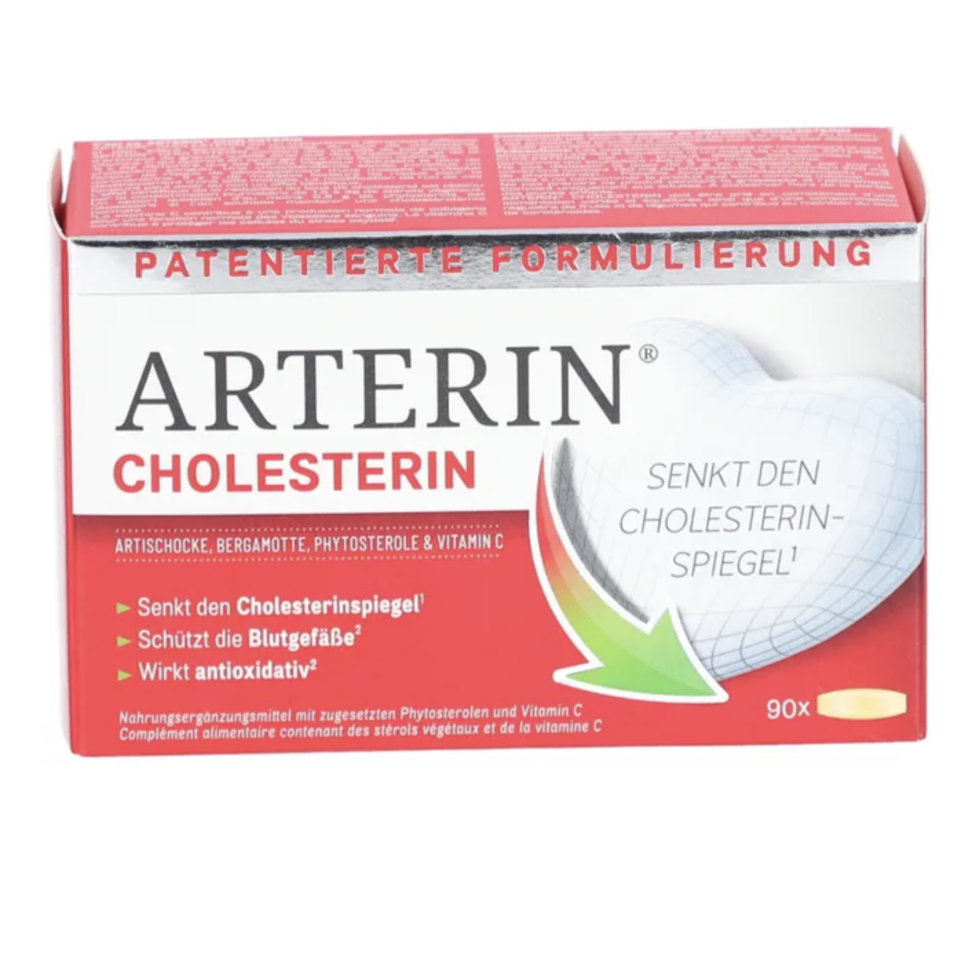 Arterin胆固醇片，90片 PZN 18843928