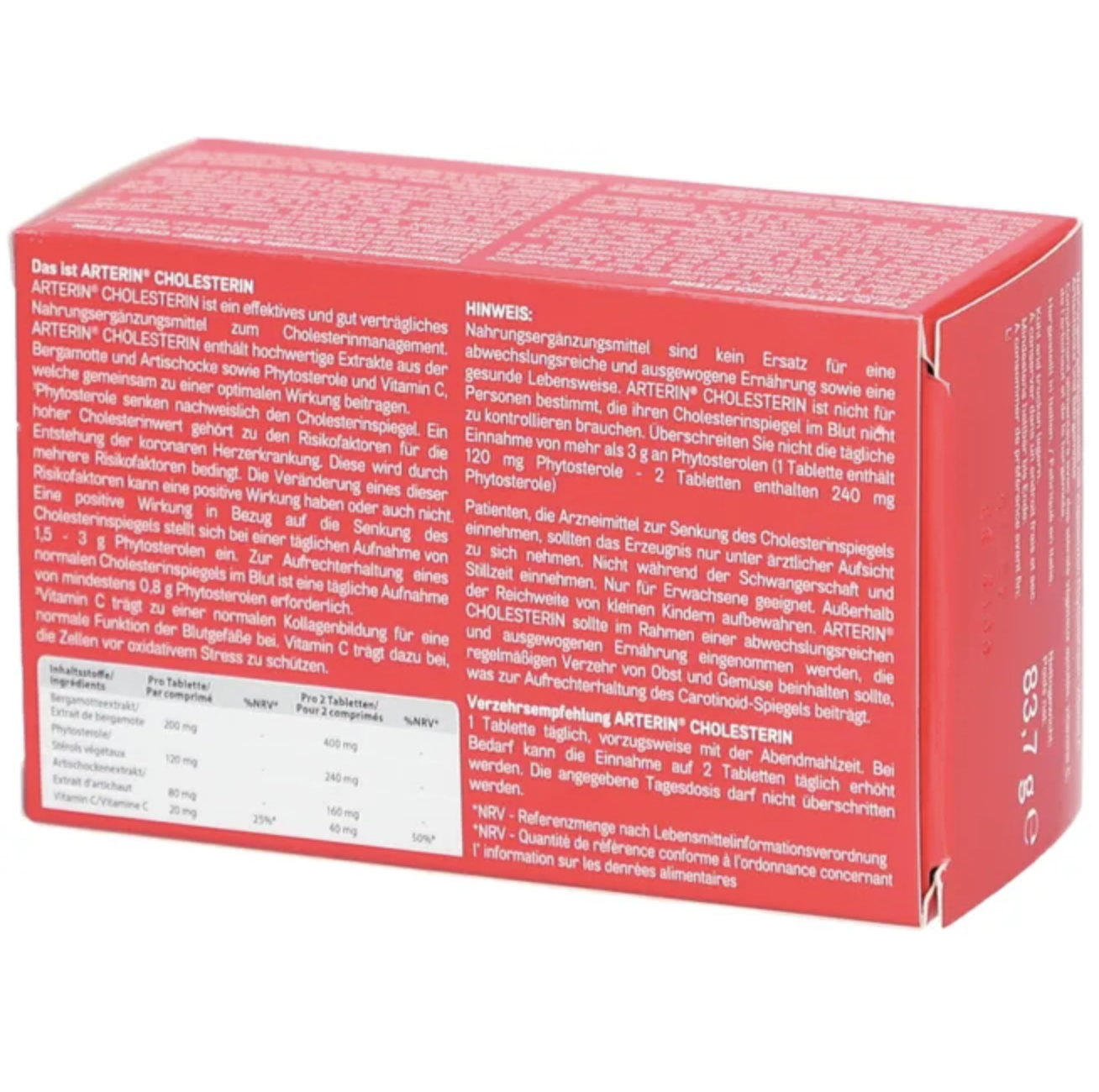 Arterin cholesterol tablets, 90 pcs PZN 18843928
