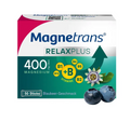 德国原装 Magnetrans RelaxPlus 400毫克蓝莓味直饮颗粒 50支 |含 镁、5种B族维生素和西番莲提取物 | 保护神经和肌肉健康，缓解疲劳和压力，纯素 | 德国PZN 19203740