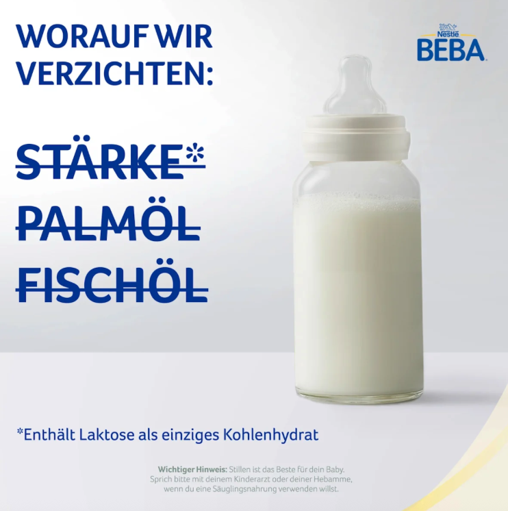 Nestlé BEBA PRE Infant Formula Triple Pack 3600g 3 × 1200 g | From Birth 5 HMOs & DHA | Lactose Only | Palm Oil Free