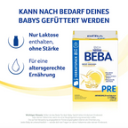 Nestlé BEBA PRE Infant Formula Triple Pack 3600g 3 × 1200 g | From Birth 5 HMOs & DHA | Lactose Only | Palm Oil Free