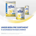 Nestlé BEBA PRE Infant Formula Family Value Pack 3200g 4 × 800 g From Birth | 5 HMOs & DHA | Lactose Only | Palm Oil Free