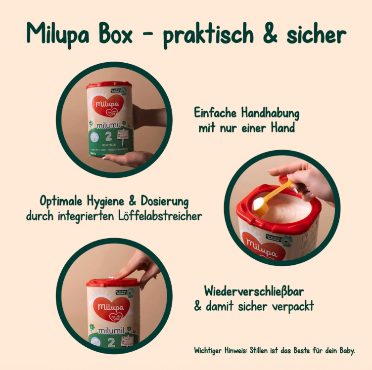 Milupa Milumil PRE Infant Formula Family Value Pack 3200g 4 × 800 g | From Birth | DHA & ARA | GOS/FOS Prebiotics | Palm Oil Free | Made in Germany