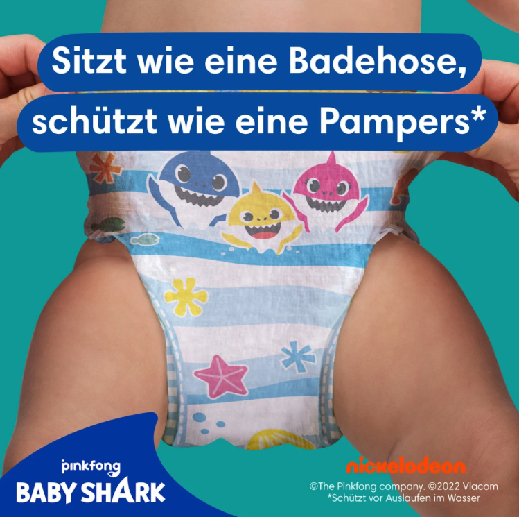 Pampers Splashers Swim Diapers Size 5–6 | 14+ kg | Disposable Swimming Diapers | 2 × 10 = 20 Diapers