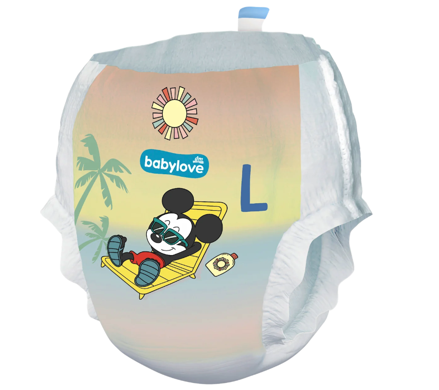 babylove Disney Swim Diapers Size Large | 10–14 kg | Disposable Swimming Diapers | 2 × 12 = 24 Diapers