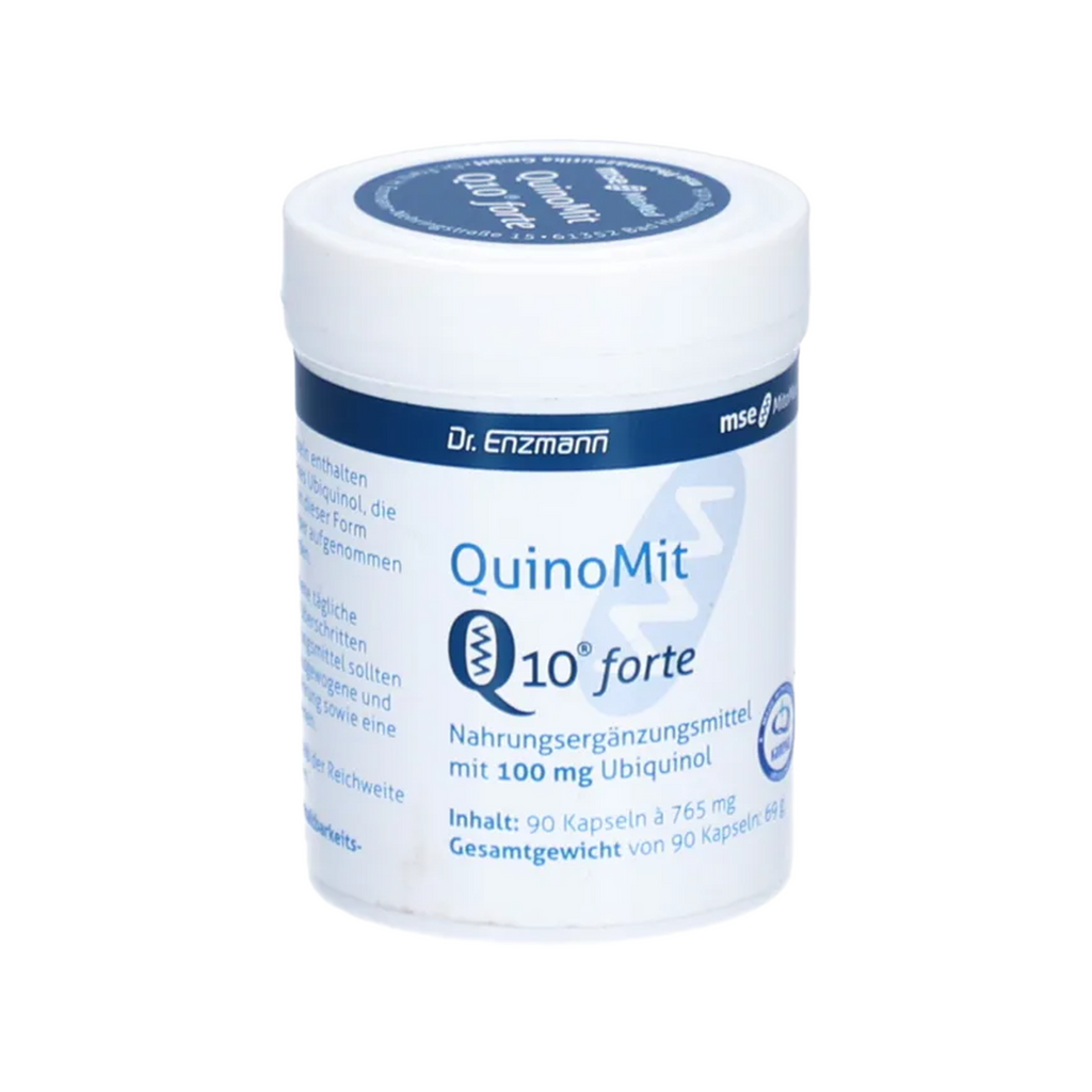 QuinoMit Q10 Forte | 100 mg Active Ubiquinol Coenzyme Q10 | High Bioavailability Kaneka Q10 | 90 Capsules | PZN 13866528