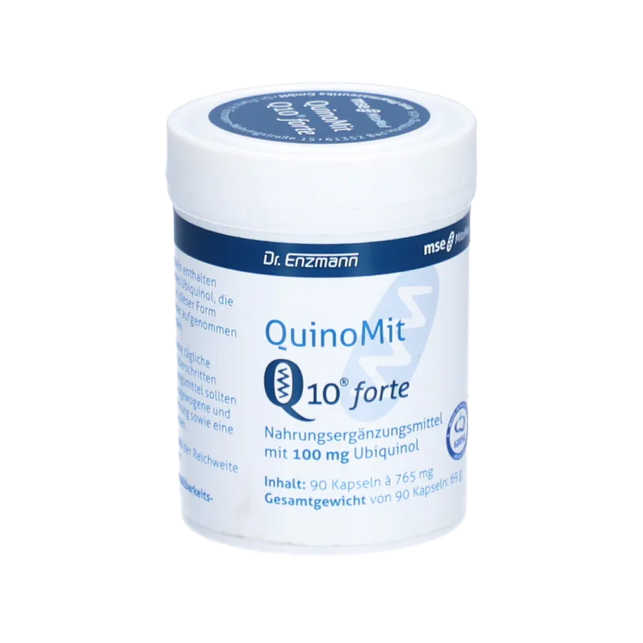 QuinoMit Q10 Forte | 100 mg Active Ubiquinol Coenzyme Q10 | High Bioavailability Kaneka Q10 | 90 Capsules | PZN 13866528