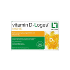 Vitamin D-Loges 5,600 IU | Weekly Vitamin D3 for Immune System, Bones & Muscles | 60 Gel-Tabs | PZN 11640978