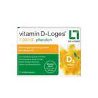 Vitamin D-Loges 7,000 IU Plant-Based | Vegan Vitamin D3 from Algae | Once Weekly | 90 Softgels | PZN 17525936