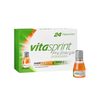 Vitasprint® Pro Energie | 75 mg Caffeine + Ginseng, Guarana & B Vitamins for Concentration & Energy | 24 Drinking Bottles | PZN 14050266