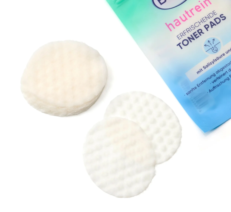 Balea Hautrein Refreshing Toner Pads 10-Pack | Salicylic Acid & Zinc Clarifying Facial Pads | 10 × 10 Pads | Vegan