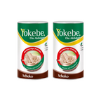 Yokebe Chocolate Meal Replacement Shake | 26.2 g Protein, Vitamins & Minerals | Vegan, Lactose & Gluten Free | 2 × 500 g | PZN 19446276