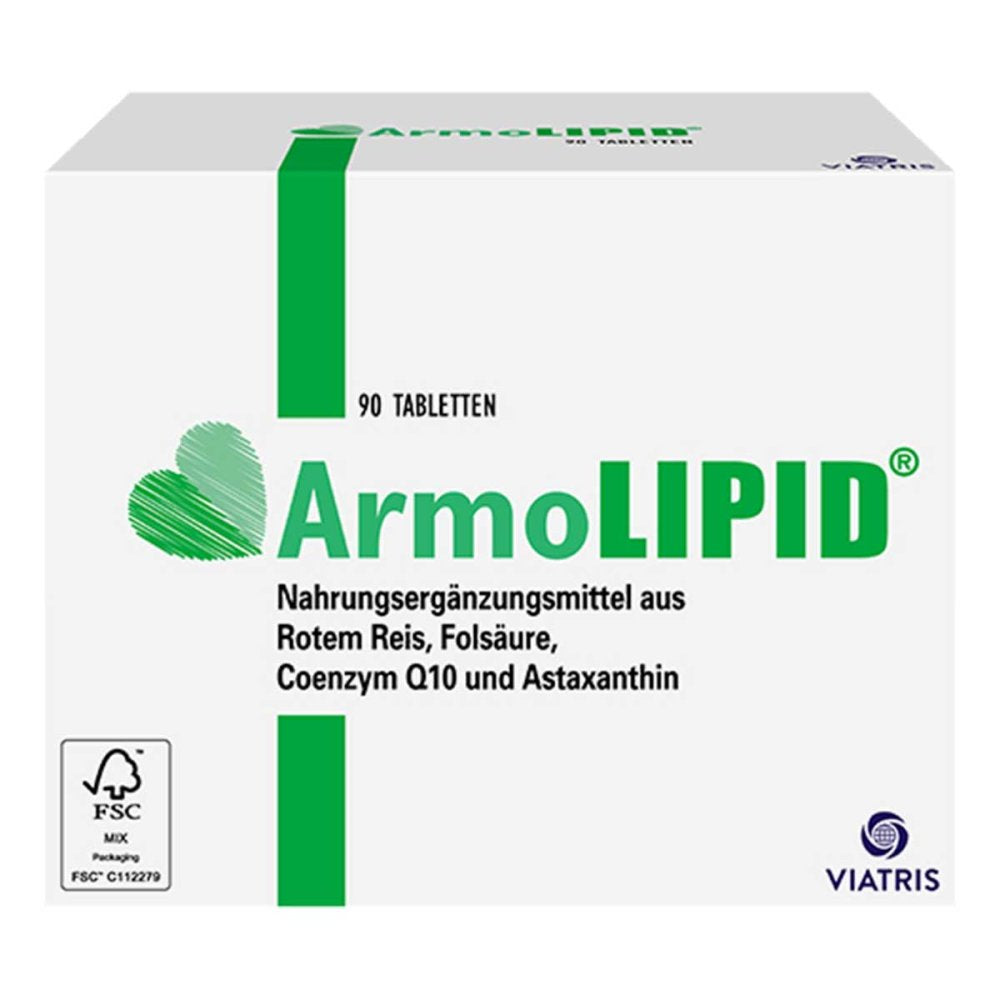 ArmoLIPID - red rice capsules 90 count with folic acid, Q10, astaxanthin PZN 12477635