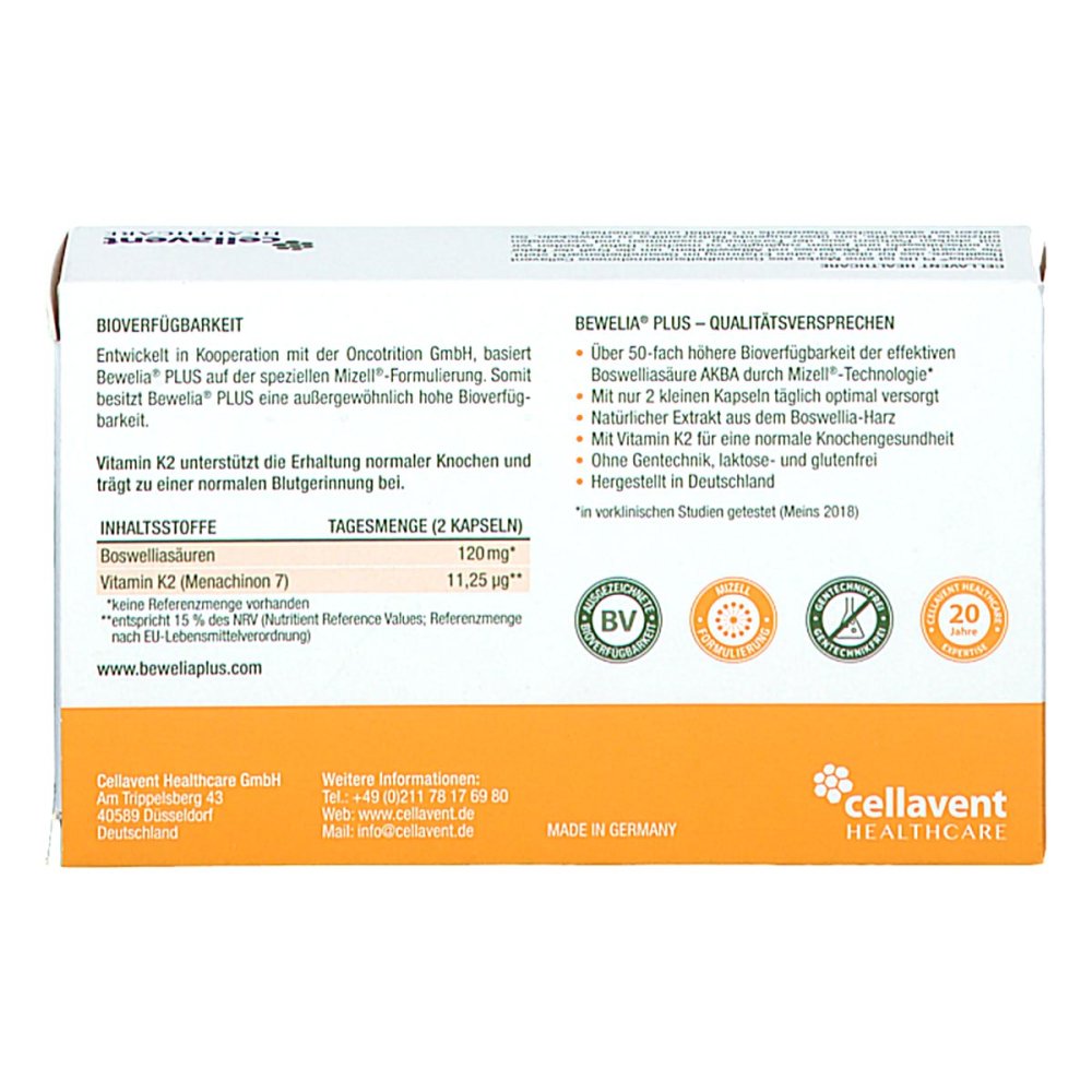 Bewelia Plus soft capsules, 60 capsules, PZN 15562123