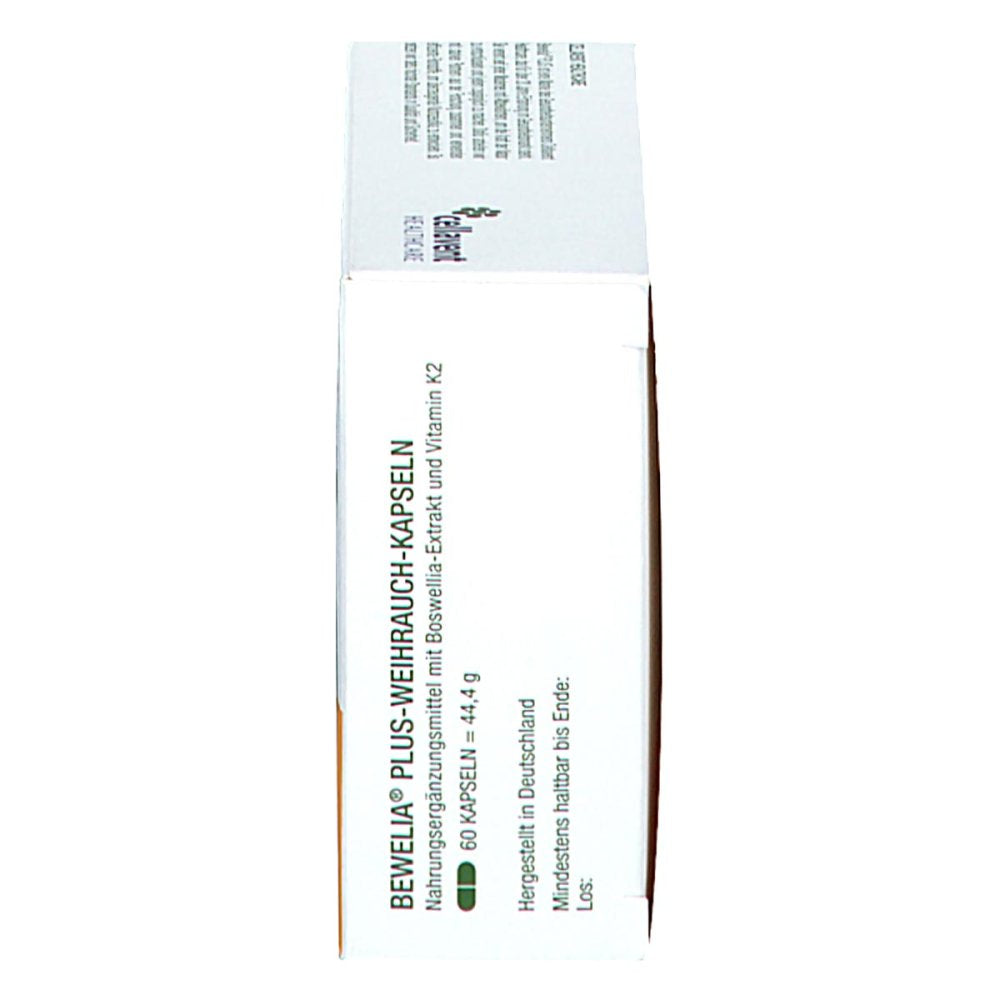 Bewelia PLUS | Boswellia Serrata Extract (AKBA) & Vitamin K2 (MK-7) | Bone Health & Daily Wellness | 60 Soft Capsules | PZN 15562123
