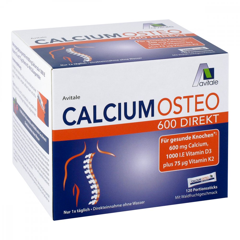 CALCIUM OSTEO 600 Direct Portion Sticks 120pcs PZN 16605722