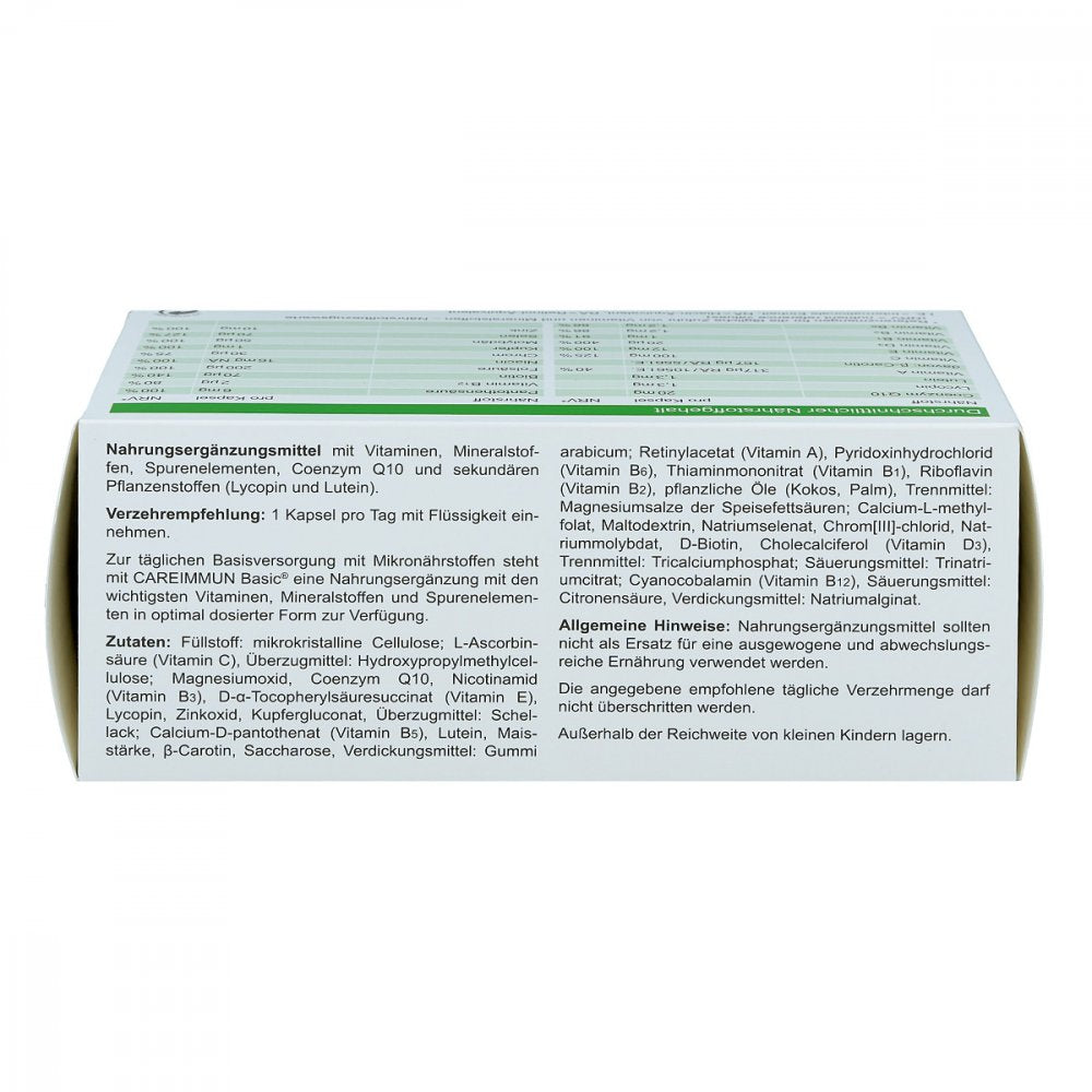 Careimmun Basic Capsules 270 Count PZN 04472434 | German Complete Immune Support Multivitamin