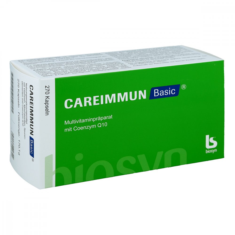Careimmun Basic Capsules 270 Count PZN 04472434 | German Complete Immune Support Multivitamin
