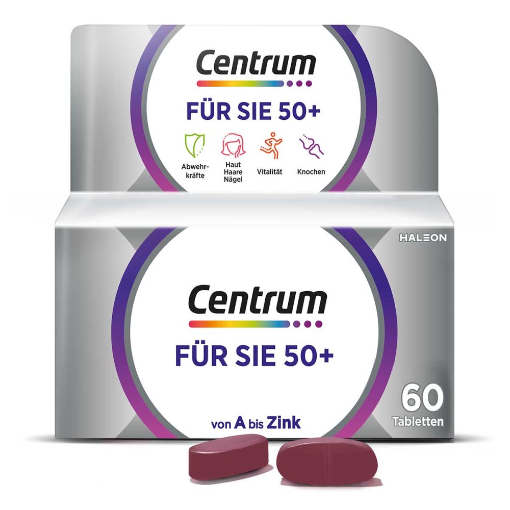 Centrum 女性复合营养素胶囊60粒 50岁以上 PZN 10110899