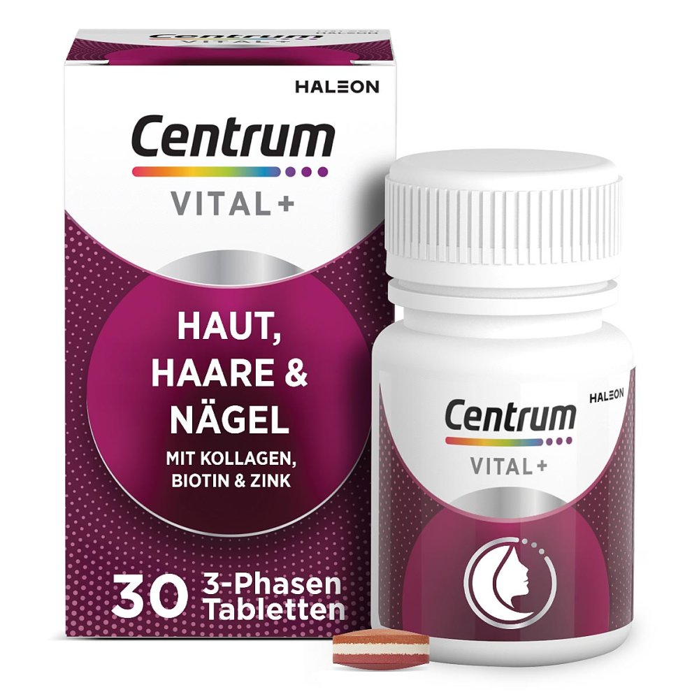 Centrum Vital + Skin Hair & Nails Tablets, 30 pcs PZN 19420093