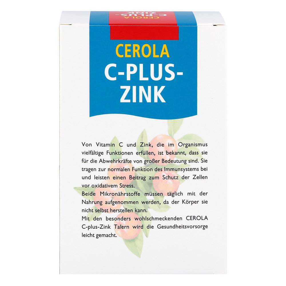 Cerola C Plus Zinc Lozenges Grandel 60 pieces – Acerola Vitamin C & Zinc for Immune Support PZN 02752891