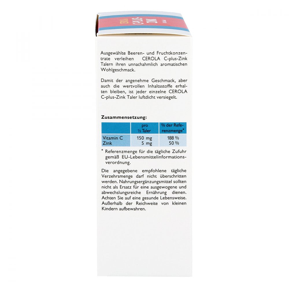 Cerola C plus zinc Taler Grandel, 60 pieces PZN 02752891