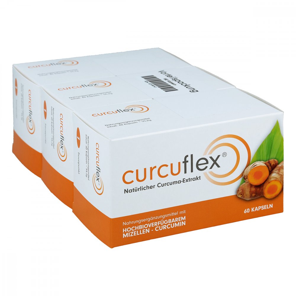 Germany Curcuflex Soft Capsules 180 Capsules PZN 10199741 Curcumin Turmeric Extract High Bioavailability Micellar Formula