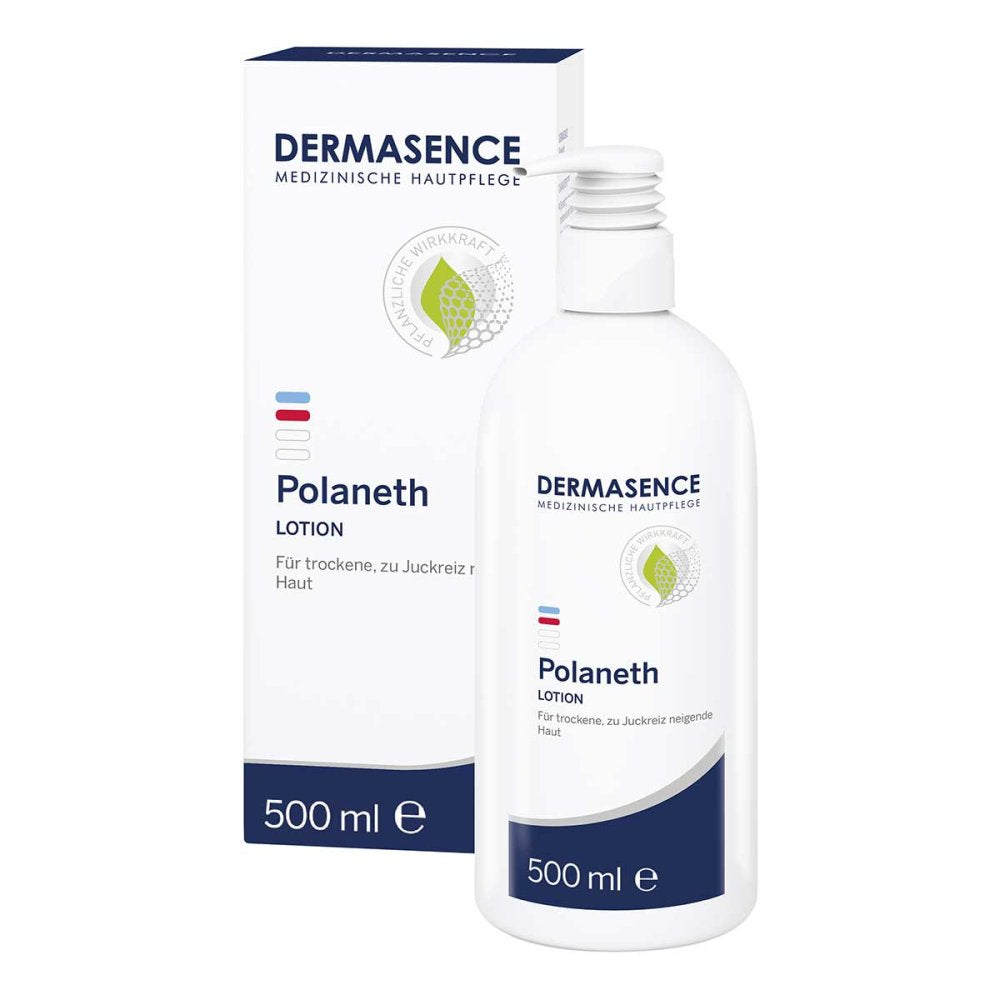 Dermasence Polaneth身体乳液 500毫升 PZN 03647995 针对极度干燥、脱皮和瘙痒的肌肤