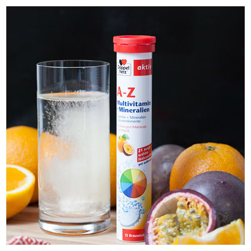Doppelherz® active AZ 复合维生素+矿物质泡腾片 15 x 6 包 PZN 06411218