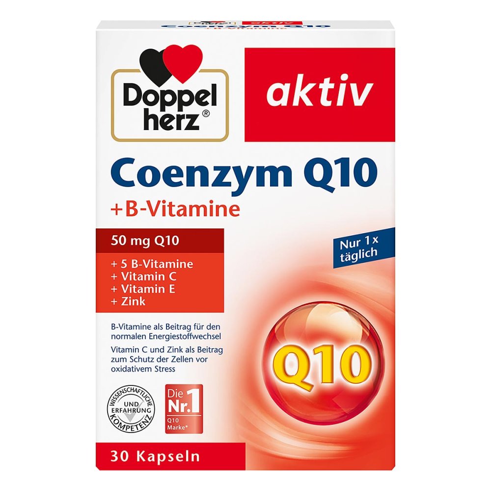Doppelherz 辅酶Q10+B 族维生素胶囊30粒 x 3盒 PZN 06120484