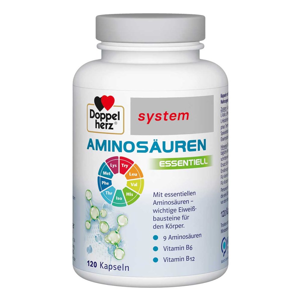 Doppelherz Amino Acids Essential System Capsules, 120 pcs PZN 15302037