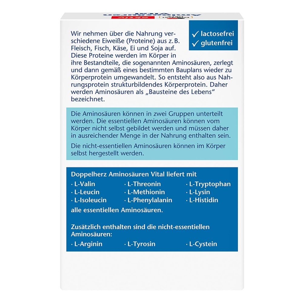 Doppelherz Amino Acid Vital Capsules, 30 pcs PZN 10270485