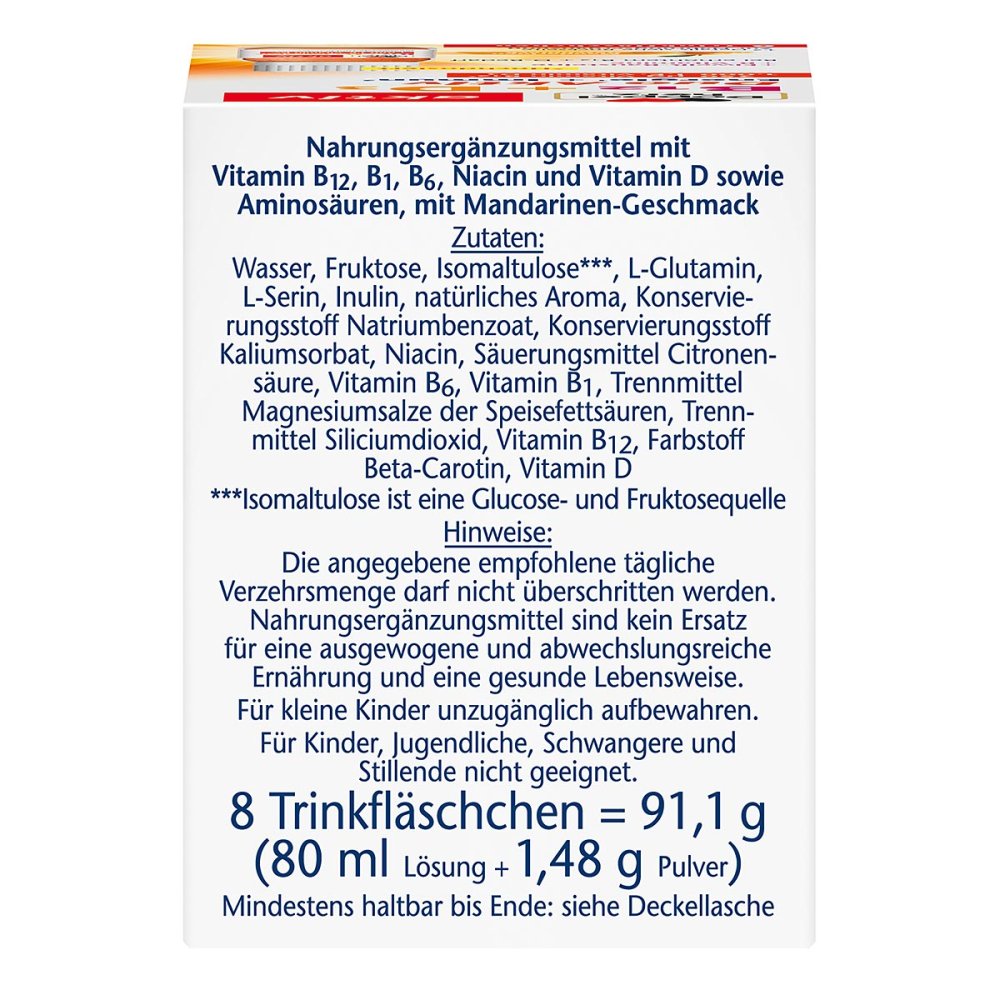 Doppelherz B12 + D3 Duo Active Drinking Ampoules, 8 pcs PZN 17987051