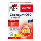 Doppelherz Coenzyme Q10 + B Vitamins 90 Capsules | 50 mg CoQ10 | B Vitamins, Vitamin C, E & Zinc | Energy & Antioxidant Support | Made in Germany PZN 19073556