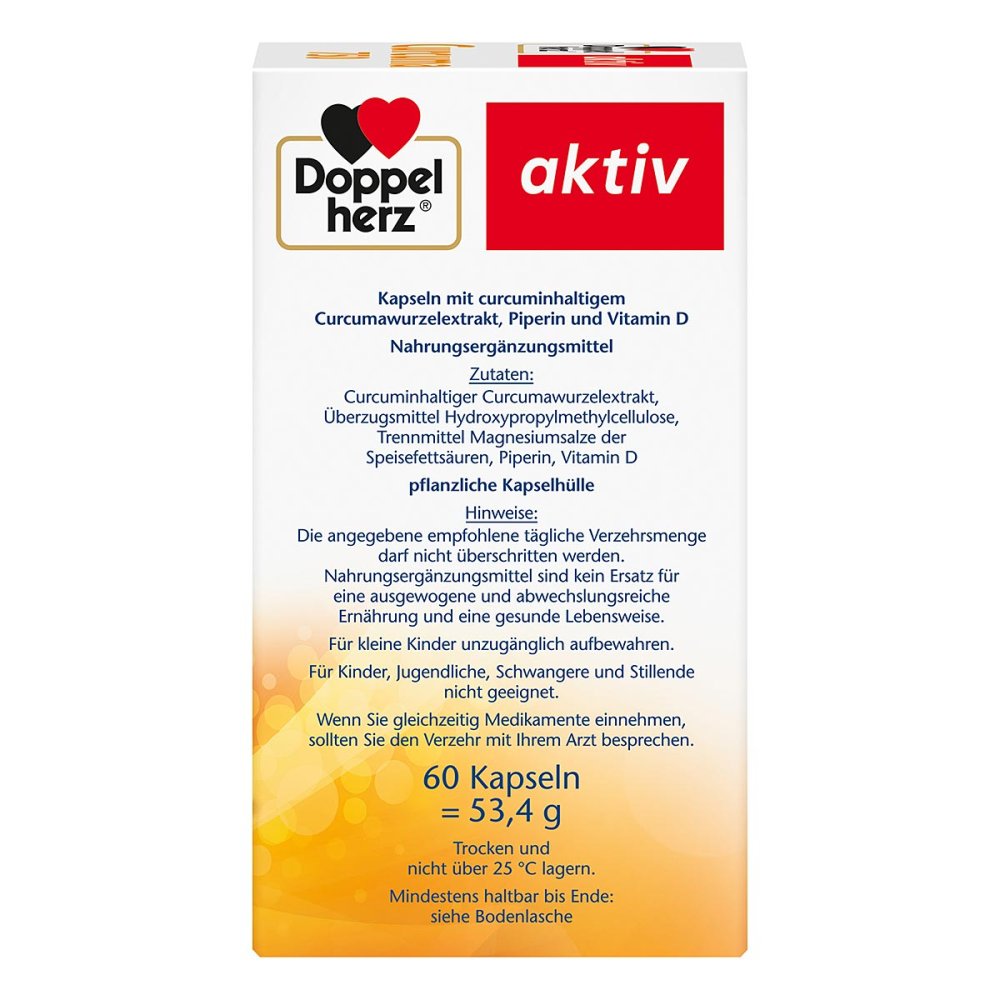 Doppelherz Curcuma 750 Capsules, 60 pcs PZN 15889806