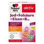 Doppelherz Iodine + Folic Acid + Iron + B12 Tablets, 45 pcs PZN 16487984