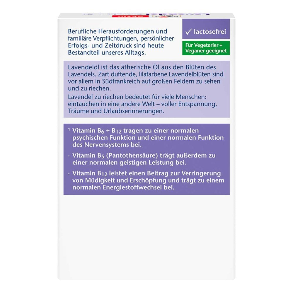 Doppelherz Lavender Extract + Oil Tablets, 30 pcs x 4 packs PZN 11174275