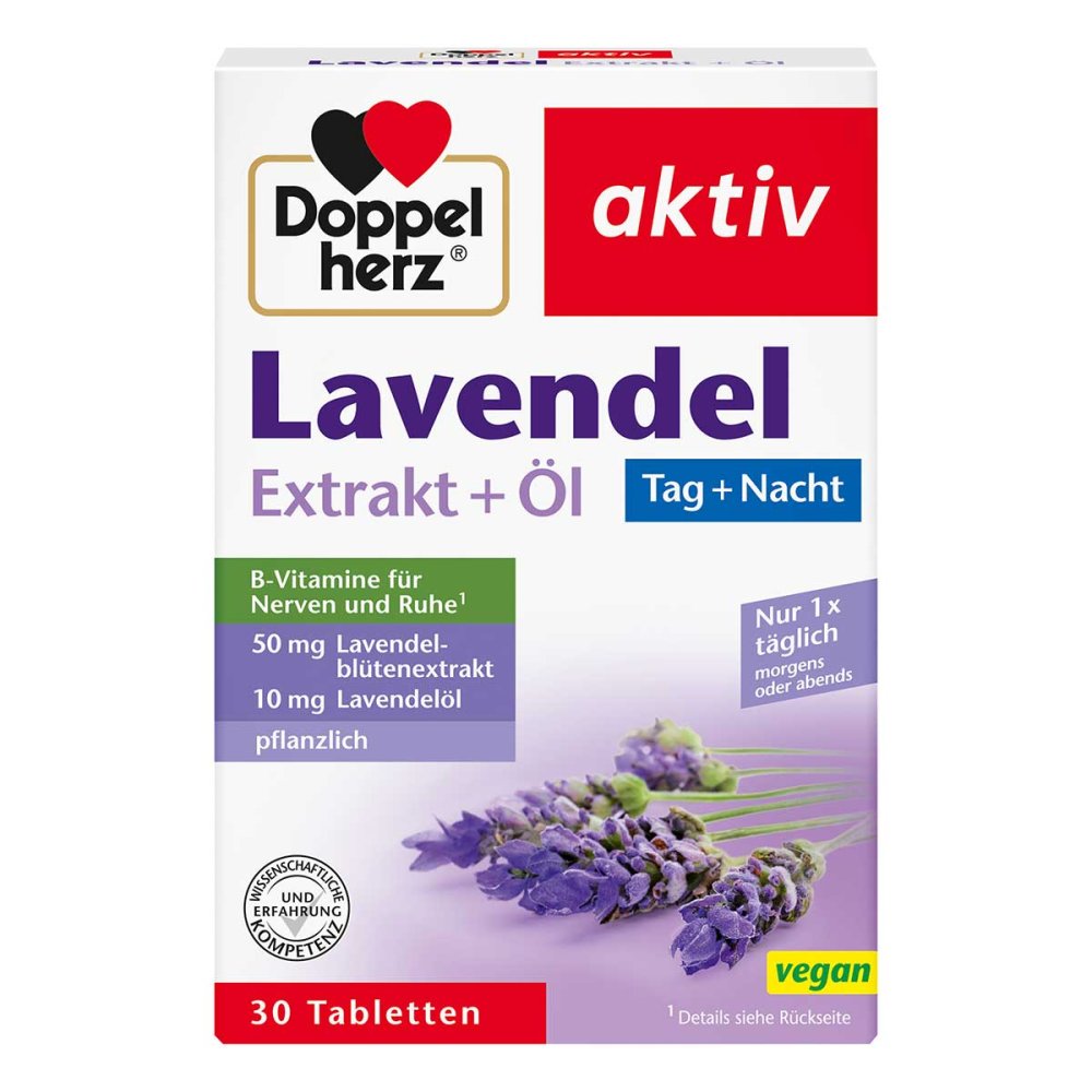 Doppelherz Lavender Extract + Oil Tablets, 30 pcs PZN 11174275