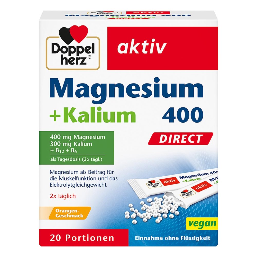 Doppelherz 镁钾直服颗粒 20袋 x 3盒 PZN 11101359