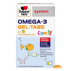 Doppelherz Omega-3 Gel-Tabs Family System 120 pcs | Omega-3 EPA DHA Chewable Gel Tabs for Adults & Kids | PZN 16849708