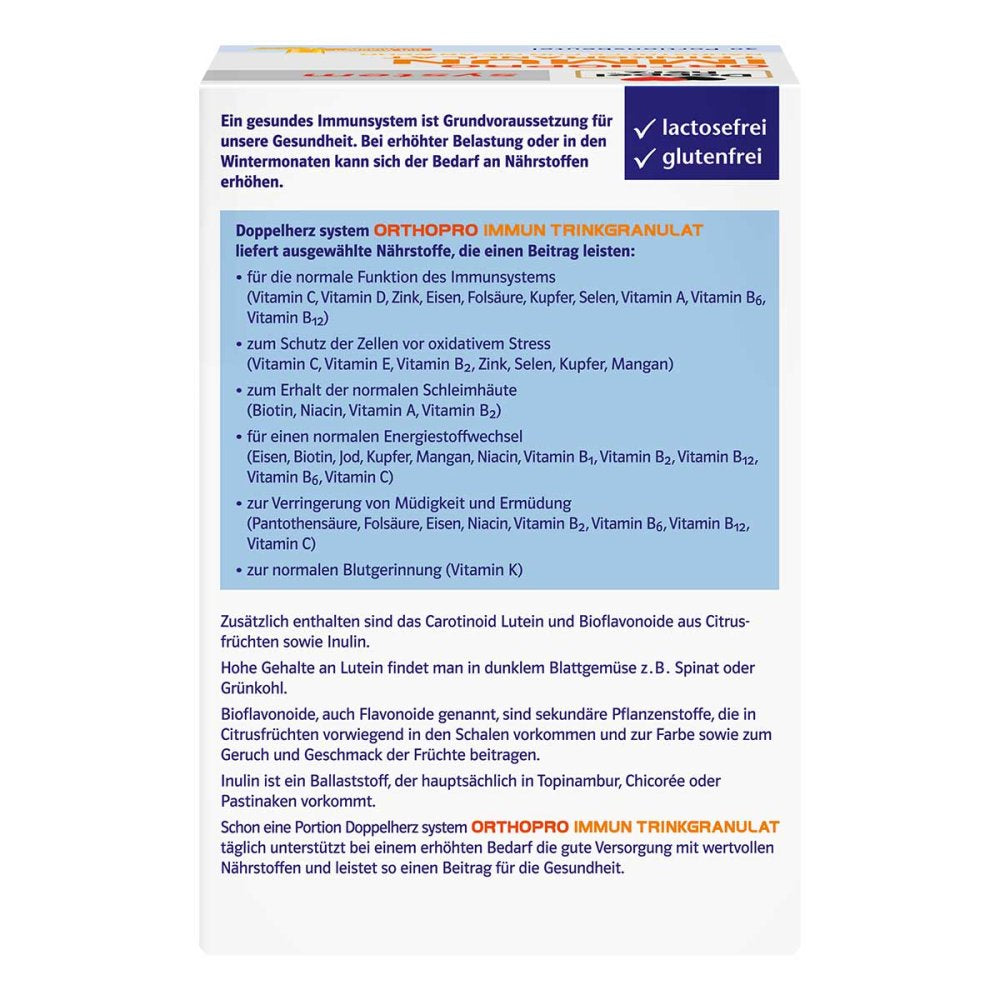 Doppelherz Orthopro Immun Drinking Granules 30 Sachets PZN 16699947 | 21 Nutrients Immune System Support