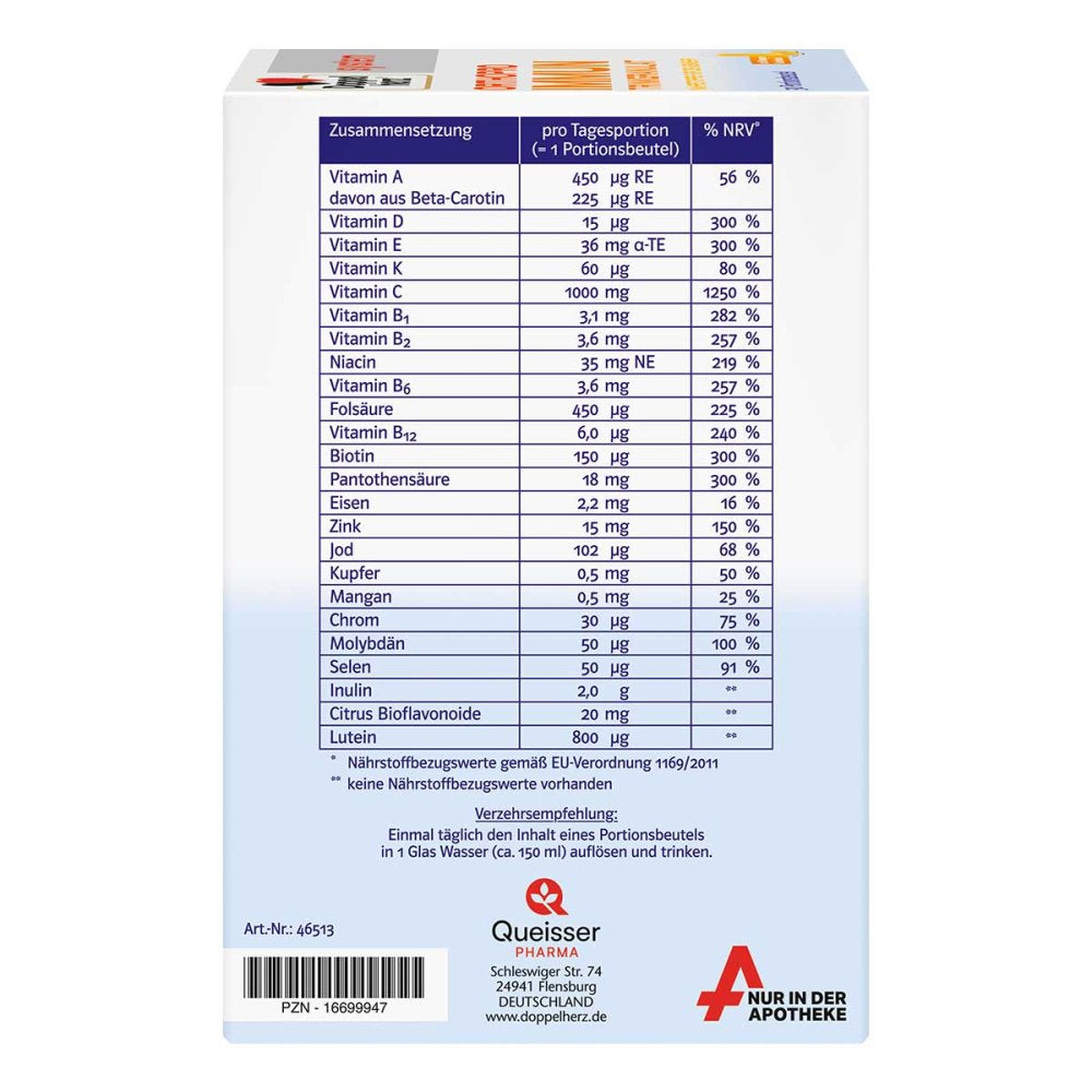 Doppelherz Orthopro Immun Drinking Granules 30 Sachets PZN 16699947 | 21 Nutrients Immune System Support