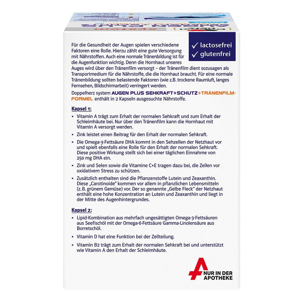 Doppelherz System Eyes Plus 视力+保护胶囊，120 粒 PZN 06560987
