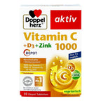 Doppelherz Vitamin C 1000 + D3 + Zink Depot Tabletten, 30 St PZN 17580390