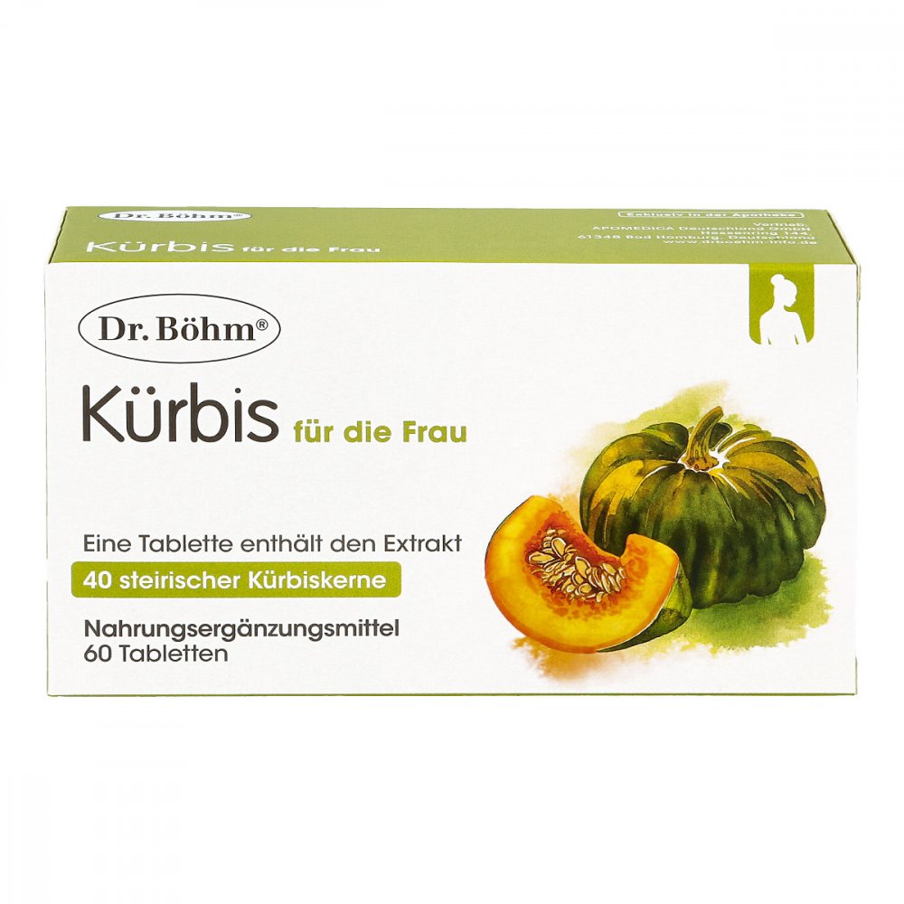Dr. Böhm 南瓜籽女士保健片，60 片，PZN 15390969