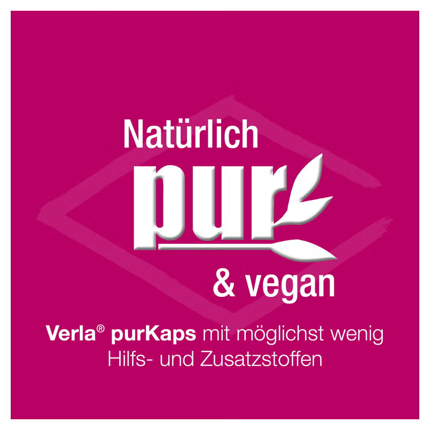 Eisen Verla C purKaps | Iron 10 mg + Vitamin C 80 mg for Blood Formation & Energy | Vegan | 60 Capsules | PZN 15227152