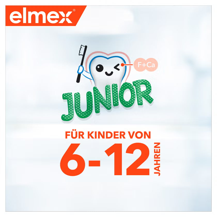 elmex Kids Oral Care Bundle | 3× Junior Toothpaste 75 ml + 3× Soft Kids Toothbrushes | 6-Piece Set | PZN 04878633 + 02735823