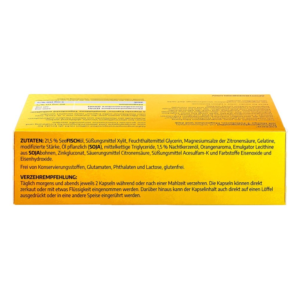 Esprico Chewing Capsules 60 pcs | Omega-3 DHA EPA + Magnesium & Zinc | PZN 01464405