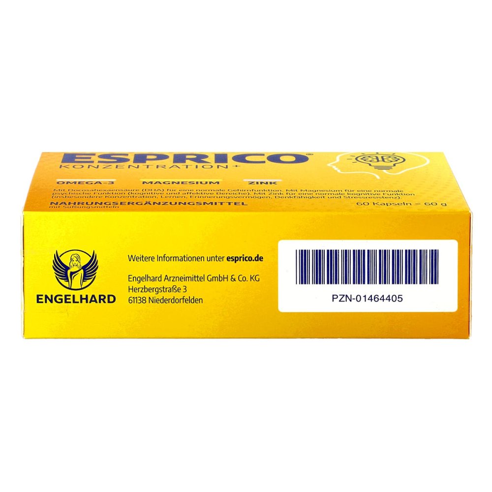 Esprico Chewing Capsules 60 pcs | Omega-3 DHA EPA + Magnesium & Zinc | PZN 01464405